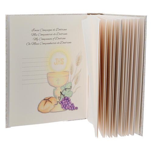Thilia First Communion album, chalice and host, 10x8 in 4