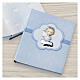 Album Thilia per foto angioletto azzurro alluminio argentato 25x20 cm s2