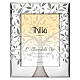 Silver-plated Thilia frame with green leaves Tree of Life, 10x8 in s1