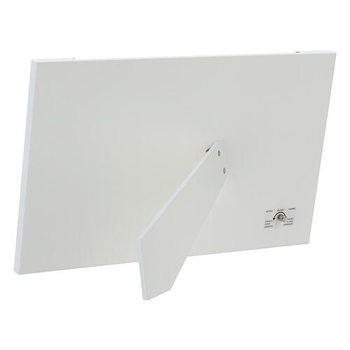 Moldura retangular Thilia Árvore da Vida em alumínio prateado e vidro 20x30 cm 3