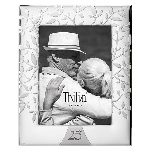 Cornice Thilia 25esimo anniversario di matrimonio Albero della Vita 25x20 cm 1