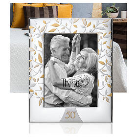Cadre Thilia 50e anniversaire de mariage Arbre de Vie 25x20 cm