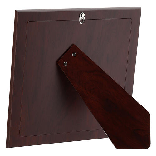 Cornice Thilia alluminio argentato Albero della Vita con fedi 20x20 cm 3