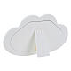 Cornice Thilia alluminio argentato due cuori intrecciati 15x30 cm s3