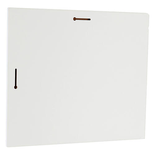 Thilia MDF Frame with Flowers Bas-relief Holy Family Silver-plated Aluminum, 40x35 cm 3