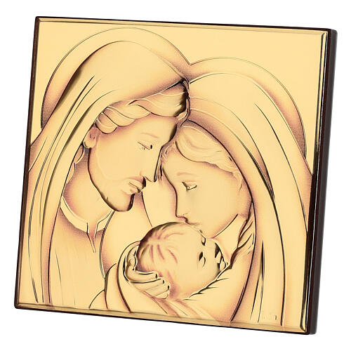 Bajorrelieve Thilia Sagrada Familia 15x15 cm dorado 1