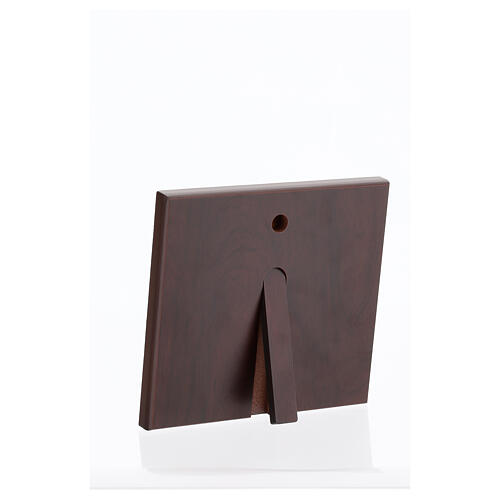 Bassorilievo Thilia Sacra Famiglia 15x15 cm dorato 3