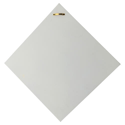 Cuadro con Crucifijo estilizado detalles oro 40x40 cm 6