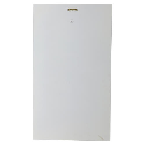 Cuadro Virgen con el Niño moderno blanco decoraciones oro 70x40 cm 7