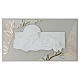 Quadro moderno in rilievo Madonna con Bimbo 40x70 cm bianco e oro s1