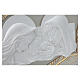 Relief panel depicting the Holy Family, modern white and gold, 16x28 in s3