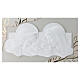 Tableau en haut-relief Sainte Famille moderne blanc et or 40x70 cm s5