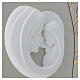 Virgin with Child bas-relief in white and gold, 40x70 cm s3