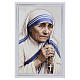 Small wood panel of Saint Mother Teresa of Calcutta by Valenti, 5x4 in s1