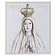 Tableau Notre-Dame de Fatima impression sur bois 38x38x1 cm Valenti s1