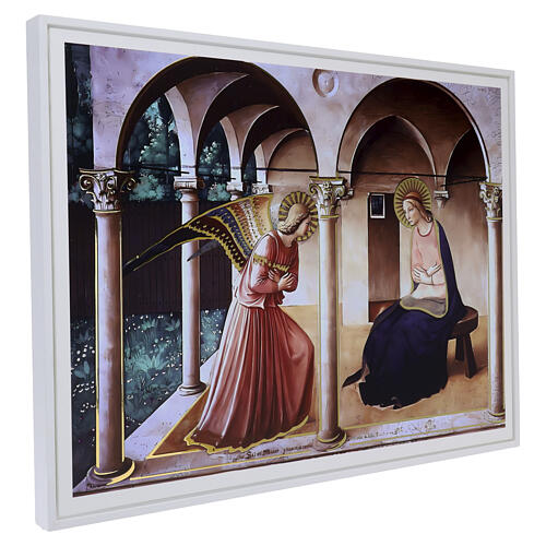 Annunciation panel with golden details by Valenti, 18x24x1.2 in 3