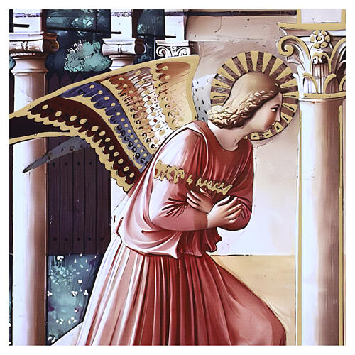 Pannello Annunciazione dettagli dorati Valenti 45x60x3 cm 4