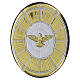 Oval plaque of the Glory of the Holy Spirit, 9x7 cm Valenti s1