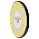 Oval plaque of the Glory of the Holy Spirit, 9x7 cm Valenti s2