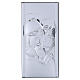 Silver Bilaminate Holy Family Picture, Valenti  40X20X1 cm s1