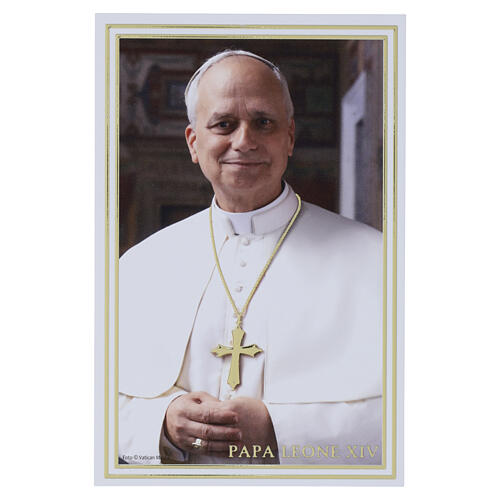 Papa León XIV Valenti panel 14x10 cm 3