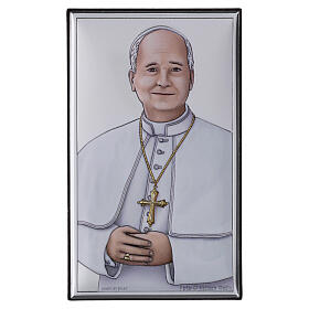Cuadrito Papa León XIV bilaminado Valenti impresión de color 10 x 5 cm