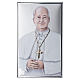 Quadro religioso Papa Leone XIV bilaminato Valenti stampa colorata 15x10 cm s1