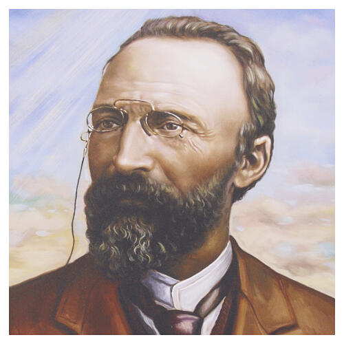 Saint Bartolo Longo printed wooden picture, 20x25 cm Valenti 3