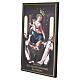 Quadretto 18x12 cm Regina di Pompei legno dipinto Valenti  s2