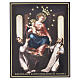 Our Lady Queen of Pompeii Wooden Painted Panel, 25x20 cm Valenti s1