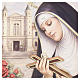 Saint Rita of Cascia printed wooden picture, 25x20 cm Valenti s3
