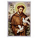 Imagem sacra em madeira São Francisco 10x5 cm Valenti s1