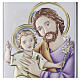 Painted bilaminate St. Joseph with Baby Jesus, 8x5 in, Valenti s4