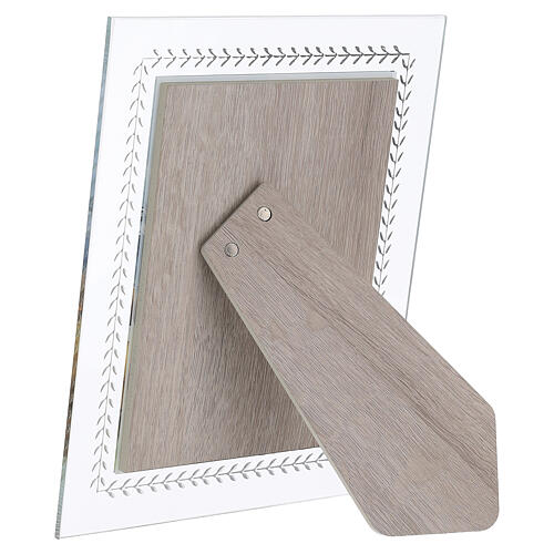 Saint Pio glass frame, 8x7 in, Valenti 4