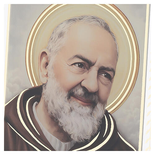 Cadre en verre Saint Padre Pio Valenti 20x18 cm 3