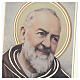 Cornice di vetro San Padre Pio 20x18 cm Valenti s3