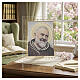 Quadro de vidro Padre Pio 20x18 cm Valenti s2