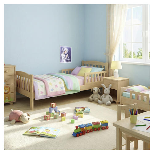 Our Lady of Lourdes painting by Valenti, 10x8 in 2