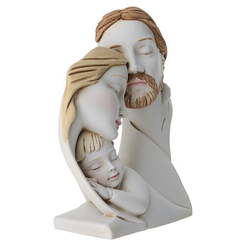 Raffigurazione in resina colorata Valenti  25x20 cm Sacra Famiglia  3