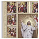Quadro decoro oro Valenti Via Crucis 15 stazioni con Cristo Risorto 40x35 cm s3