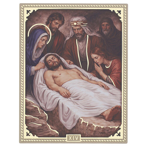 Obrazek drewniany malowany Valenti, Droga Krzyżowa, 15 stacji, 20x15 cm 14