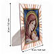 Virgin Mary with Child on screen-printed glass 20x15 cm, Valenti s3