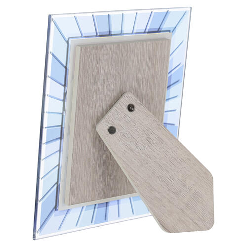 Tableau Valenti Vierge Marie en prière sur verre sérigraphié 15x10x5 cm 4
