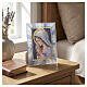 Our Lady in Prayer Screen-printed Glass Picture, 15x10x5 cm Valenti s2