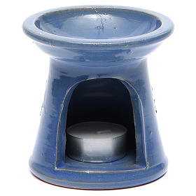 Blue terracotta incense burner
