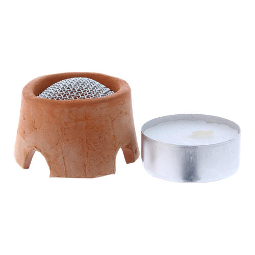 Incense burner with flame for lamp 1