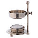 Incense burner in silver-plated brass h 4 1/4 in s1
