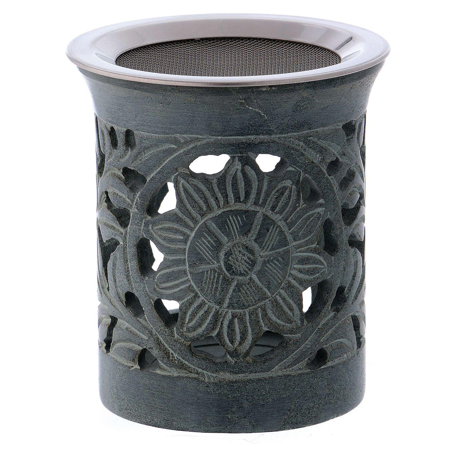 Incense burner in charcoal sandstone online sales on HOLYART.co.uk