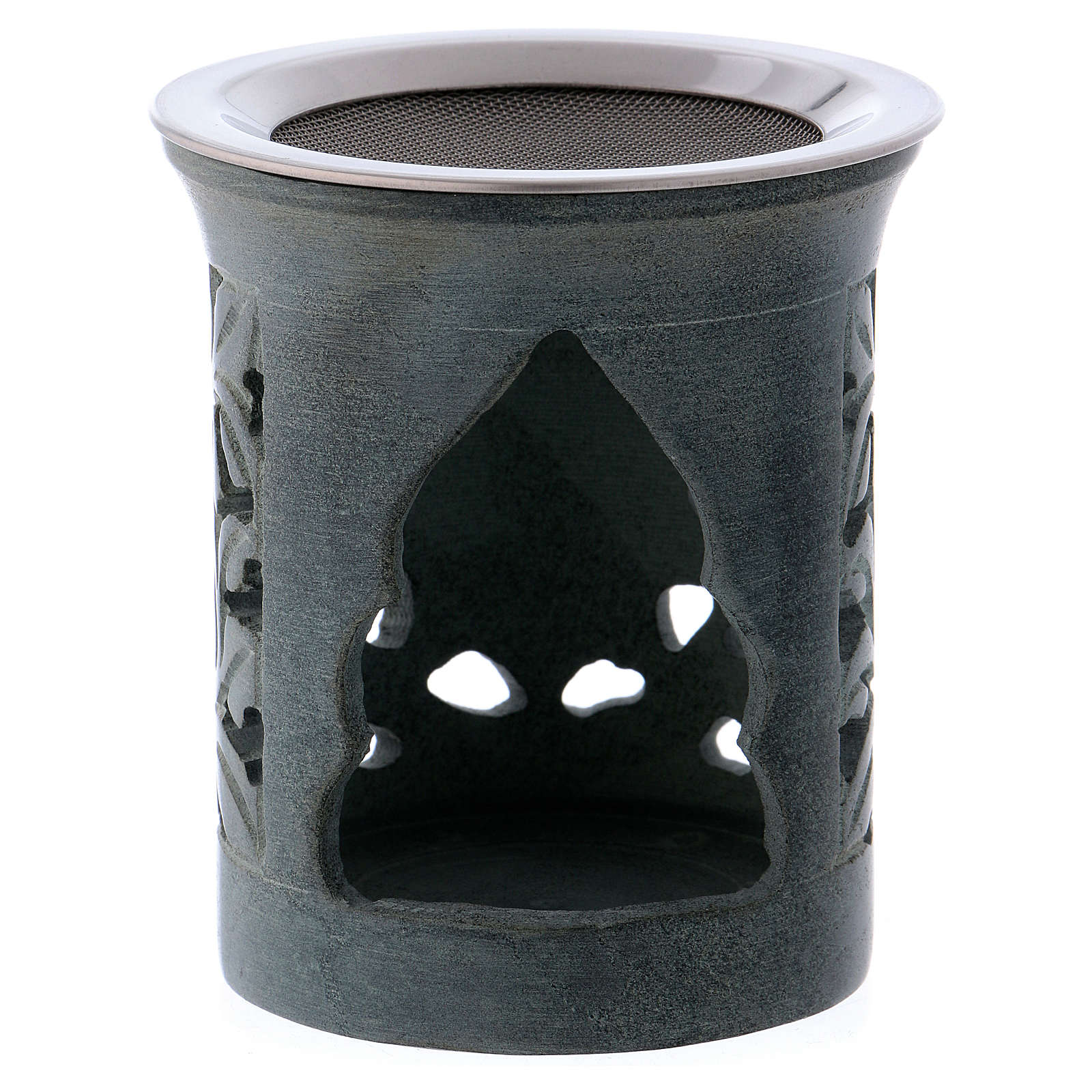 Incense burner in charcoal sandstone online sales on HOLYART.co.uk