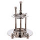 Incense burner in nickel-plated brass with removable mesh s2